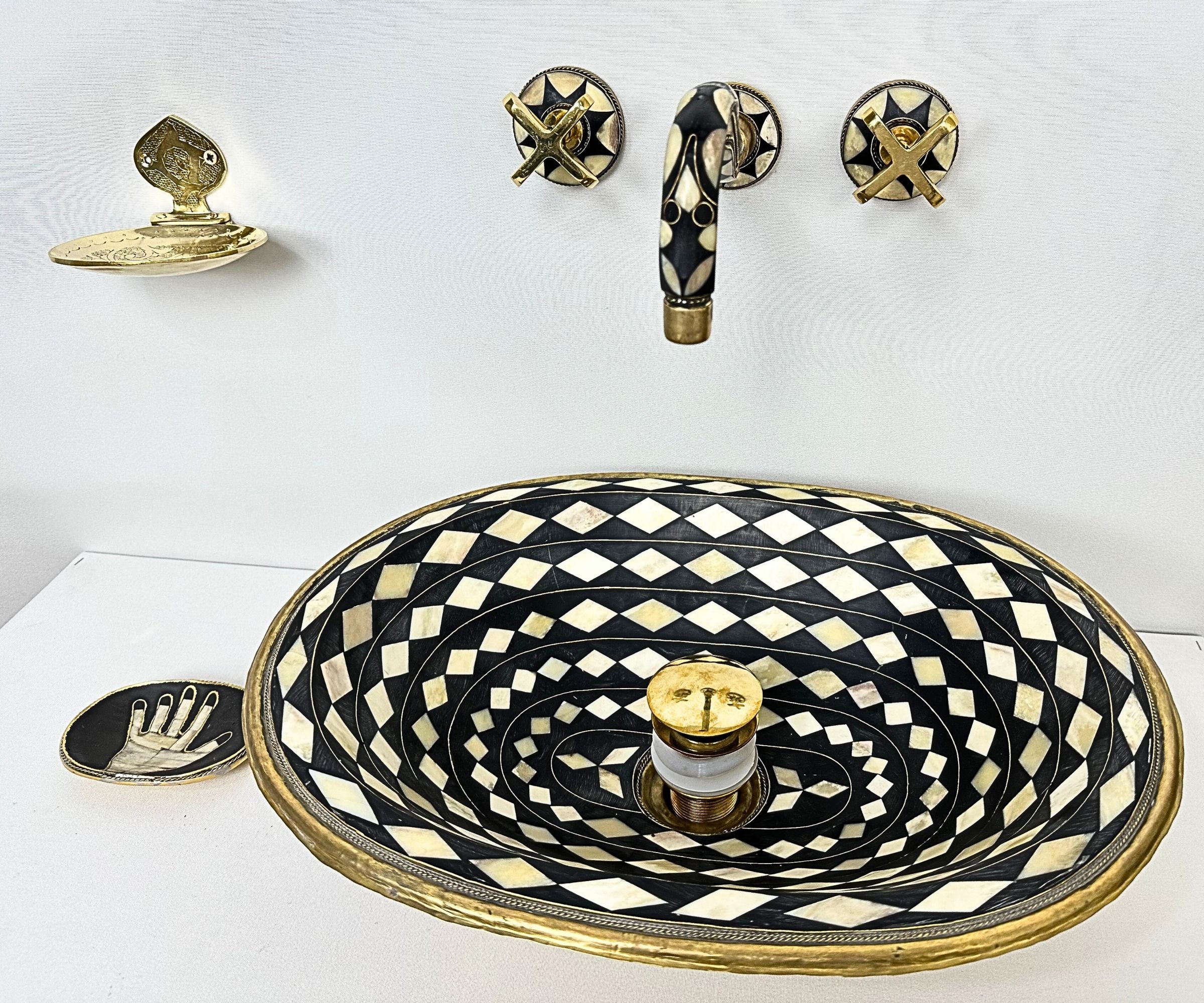 Faucet, Sink and Popup Drain